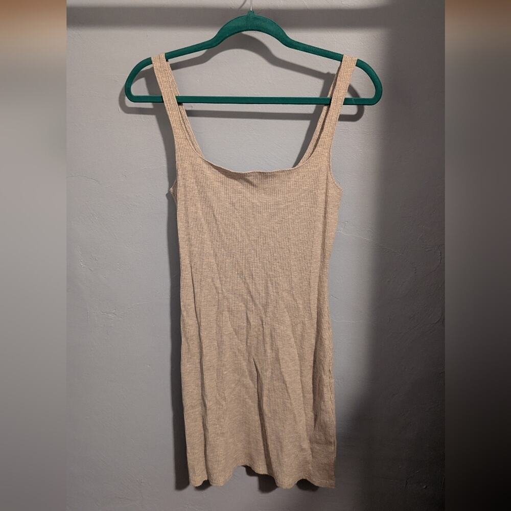 Reformation Fitted Sleeveless Mini Dress in Gray